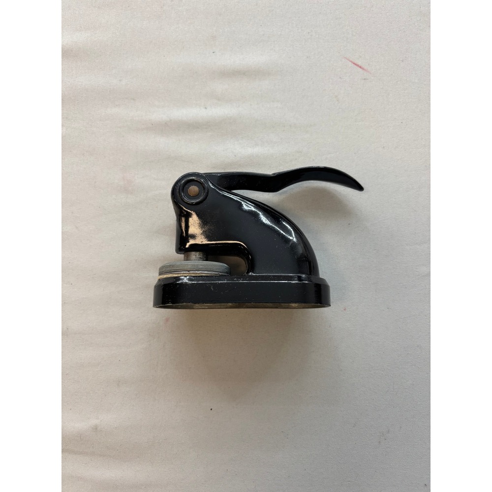 Vintage Excel Legal Stationery Inc Notary Seal Embosser Black Cast Metal NY 13